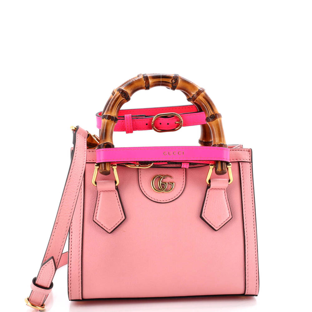 Gucci Mini Diana NM Bamboo Handle Tote Leather